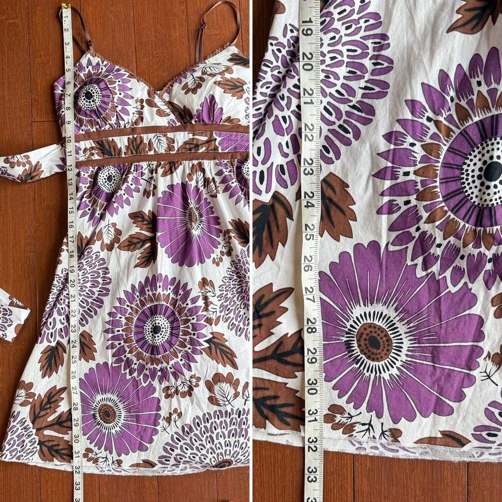 Floral Purple and Brown Ruby Rox Women's Dress Size 5 - Picture 10 of 10